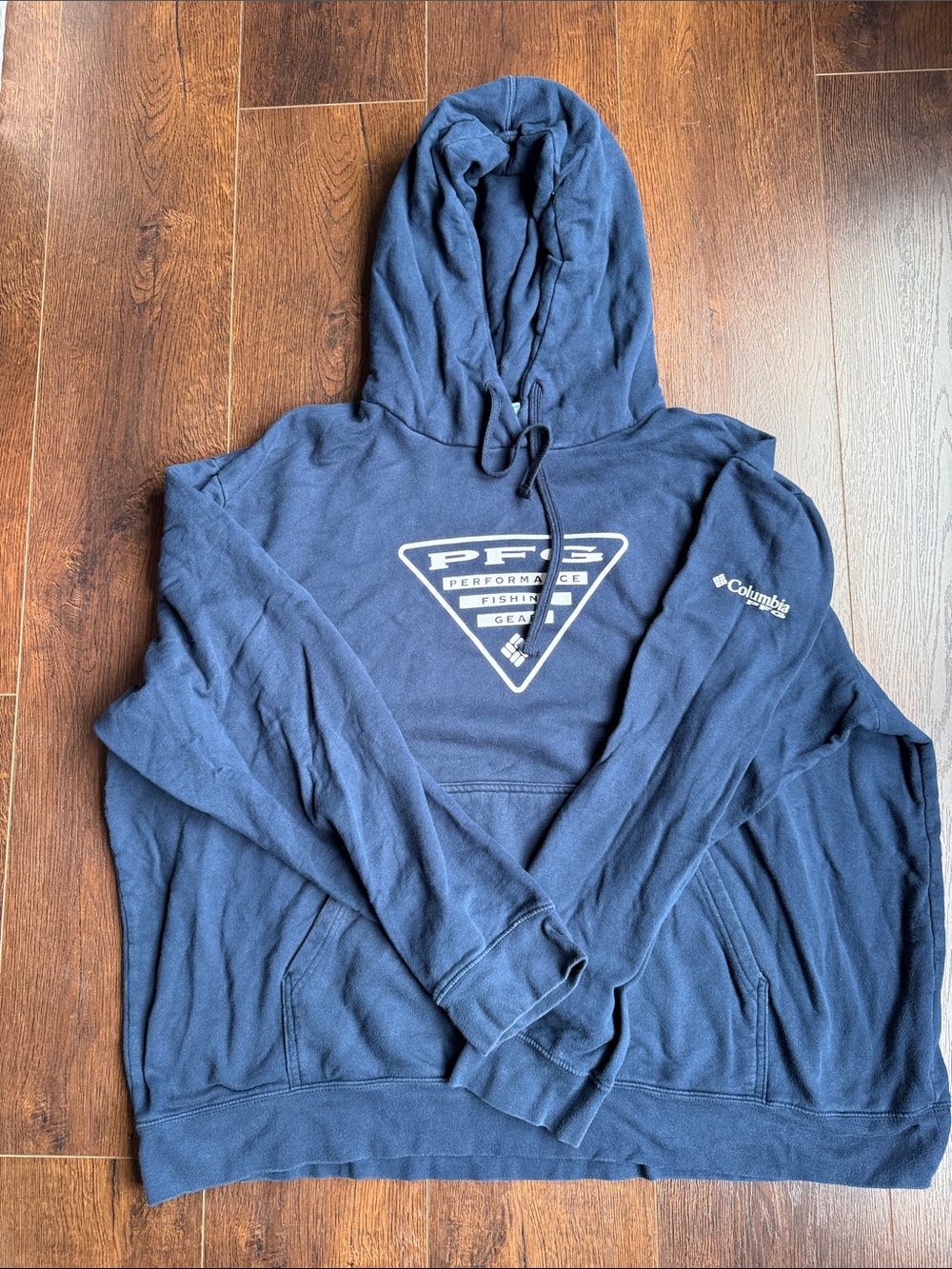 Columbia Navy PFG Performance Fishing Hoodie